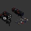 Sci-fi missile launcher 3d model