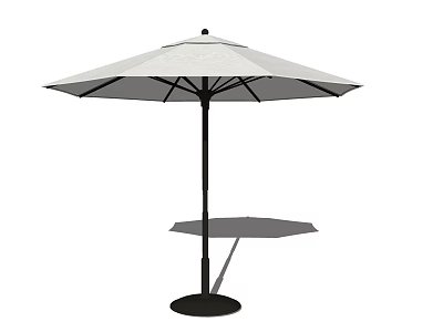 Outdoor Sunshade Umbrella With Sturdy Base And Adjustable Pole For Garden And Patio Use 3d model