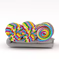 Three Soft Gray Rolled Towels Ideal For Bathroom And Daily Use