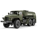 Green Ural Military Heavy Duty Multi Wheel Tanker Truck with Large Tires
