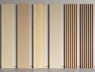 Wall Panel Grille Panel Wood veneer Background Panel Decorative Panel Wall Panel 3d model