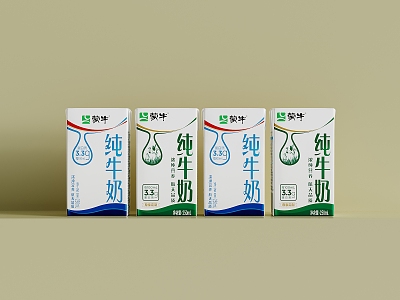 Mengniu Pure Milk Drink model