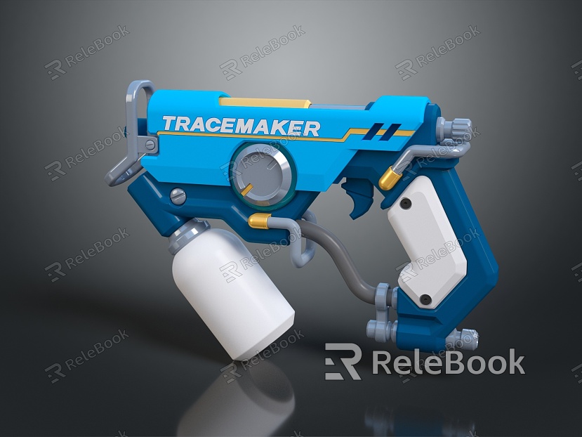 Modern laser gun concept weapon weapon model