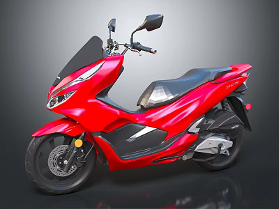 Modern motorcycle two-wheeled motorcycle 3d model