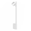 Modern Black Indoor Wall Lamp With Sleek Vertical Structure And Warm Illumination 3d model