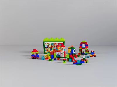 Modern Building Blocks 3d model Modern Building Blocks 3d model