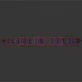 Traditional Purple Water Vehicle With Decorative Patterns And Long Curved Shape