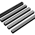 Stainless Steel Linear Bathroom Drain Accessories With Different Hole Patterns