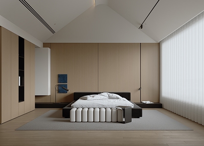 Minimalist Bedroom 3d model