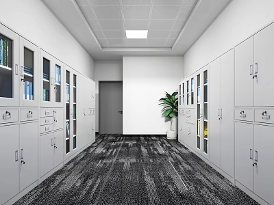 Filing Cabinet Office Warehouse 3d model