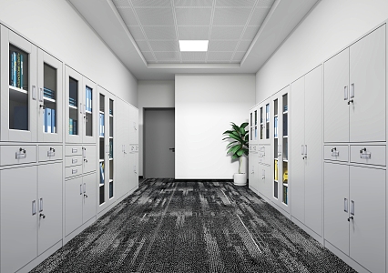 Filing Cabinet Office Warehouse 3d model