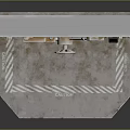 Rusty Metal Vault Door With Round Lock Dial Bolted Frame And Hexagonal Base Arrow Markings