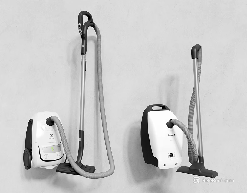 Efficient Household Vacuum Cleaners With Wall Mounted Design For Modern Home Cleaning 3d model 