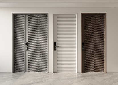 Modern security door 3d model