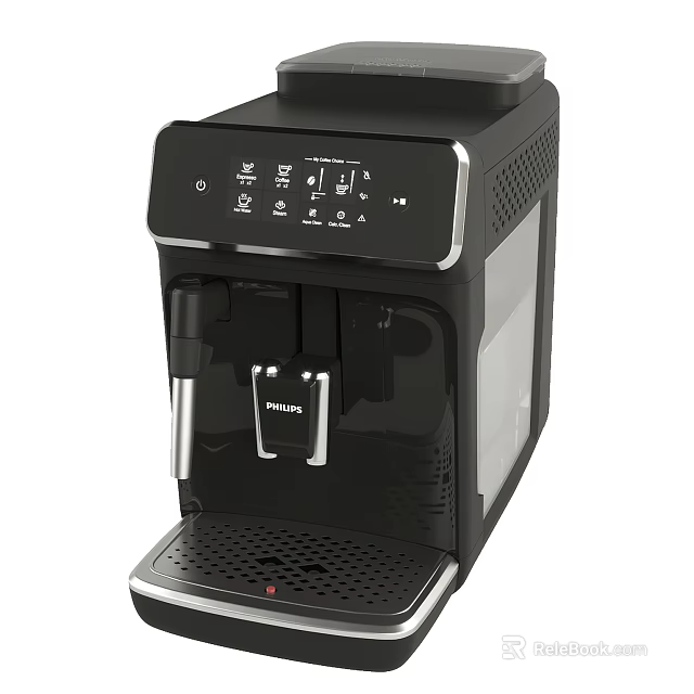Philips Automatic Coffee Machine With Black Design For Modern Kitchen Use 3d model 