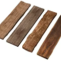 Various Natural Wood Slabs With Different Textures And Color Tones For Decor