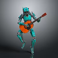 Modern Robot Assistant Small Robot Butler 3d model