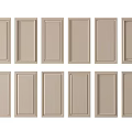 Modern Wardrobe Doors With Paneled Design And Beige Color Finish In Simple Style