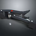 Household Adjustable Black Clamp Tool With Metal Parts Plastic Handle And Red Button
