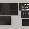 Modern LCD TV Wall Mounted TV Large Screen TV Laser TV Computer Monitor Display Screen 3d model