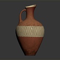 Modern Bottle African Artifacts African Jar Carved Artifacts 3d model