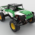 LEGO toy blocks 4WD pickup buggy 3d model