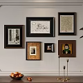 Photo Wall Decor With Multiple Framed Artworks And Various Style Photos In Living Room