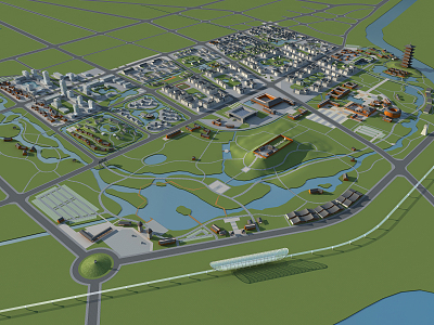 Modern Aerial View Planning model