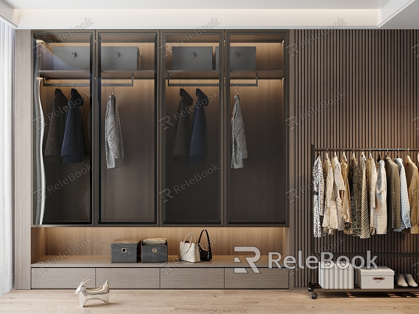 Modern wardrobe hanger model