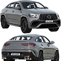 Sleek Gray Mercedes AMG SUV Coupe With Sporty Dynamic Exterior Design