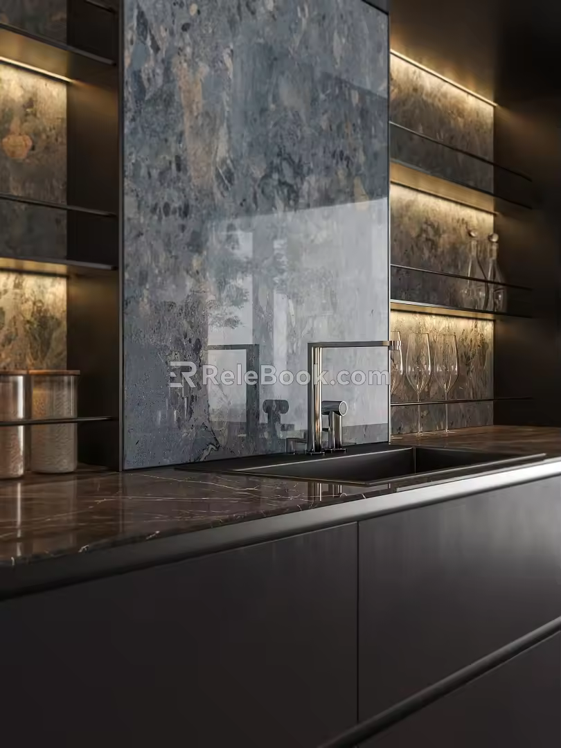Italian Simple Sideboard 3d model