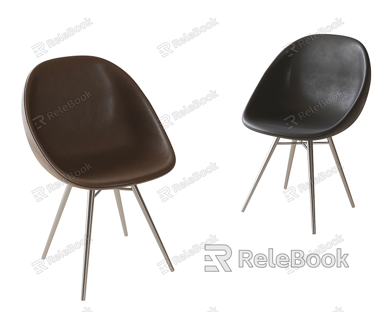 Modern single chair dining chair model