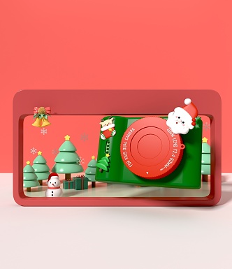 Santa Claus Camera Kids Camera 3d model