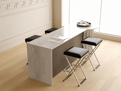 Modern Bar Chair 3d model