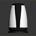 Modern Stainless Steel Electric Kettle With Silver Black Design And Handle