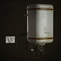 Hailea White Electric Water Heater For Home Daily Use With Wall Mounted Switch