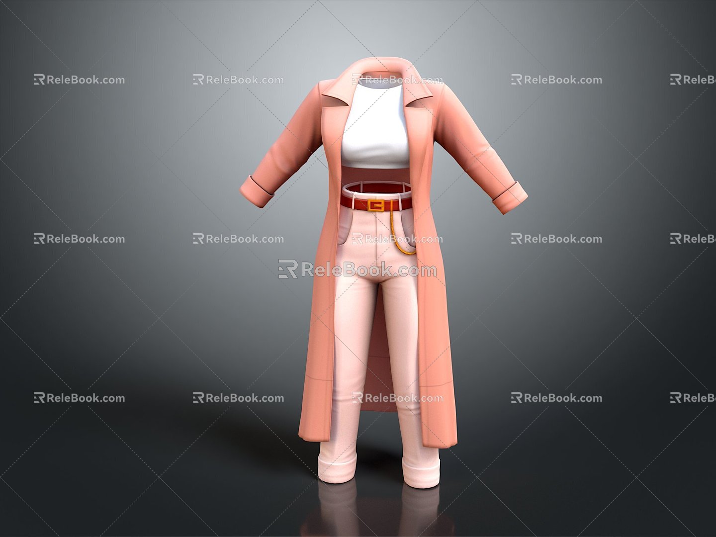 Long Clothes Long Shirt Fashion Long Shirt Coat Coat Trenchcoat Fashion Coat Clothing Clothing Clothing Fashion 3d model