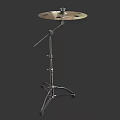 Professional Musical Instruments Art Supplies Featuring Drum Cymbal And Sturdy Metal Stand