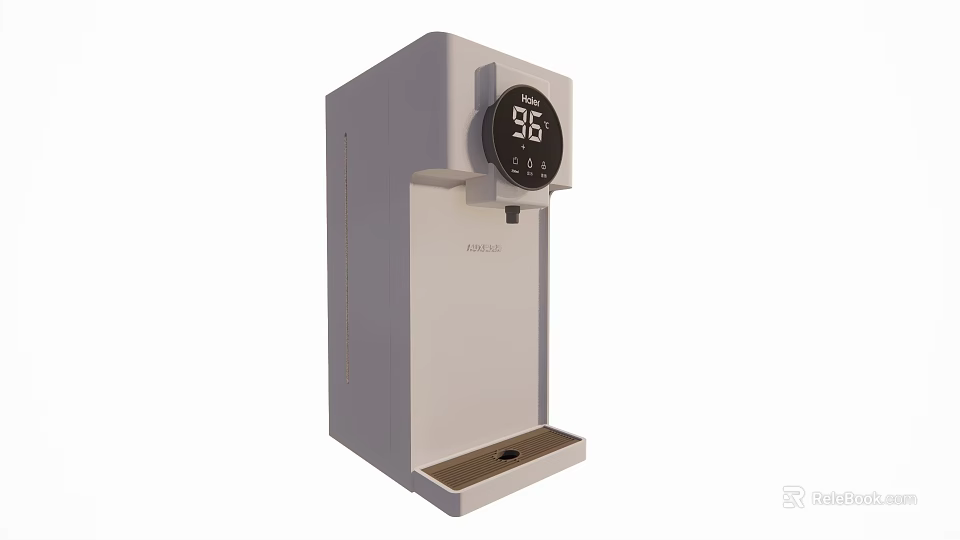Modern White FINLEO Hot Water Dispenser Kitchen Appliance With Digital 3d model 