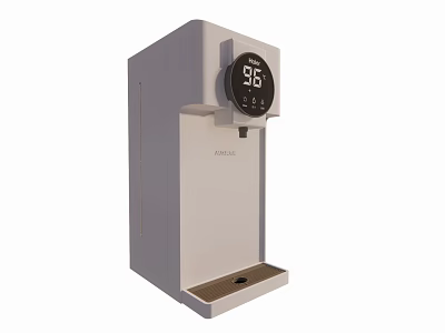 Modern White FINLEO Hot Water Dispenser Kitchen Appliance With Digital 3d model