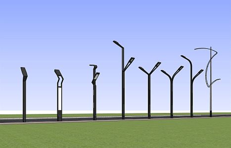 modern street lamp 3d model