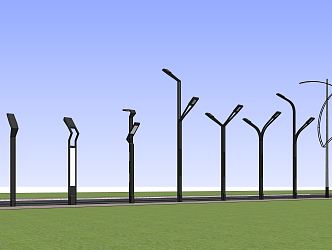 modern street lamp 3d model