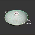 Shiny Stainless Steel Cooking Pot With Lid And Double Side Handles