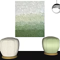Modern Shoe Changing Stool Dressing Stool Low Stool Fabric Stool 3d model
