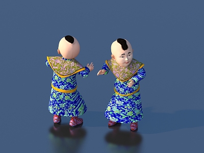 Character Boy Child Minority 3d model