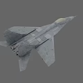 Modern Gray Fighter Jet With Streamlined Design And Cockpit Details 3d model