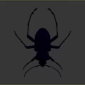 Black Beetle Metal Sculpture With Detailed Texture And Long Thin Legs Artwork