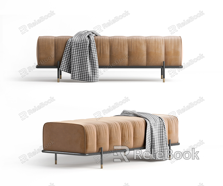 Modern Sofa Stool Footstool model