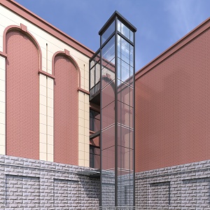 Modern Elevator Residential Outdoor Elevator 3d model