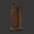 Vintage Leather Suitcase With Classic Design And Metal Hardware For Daily Use